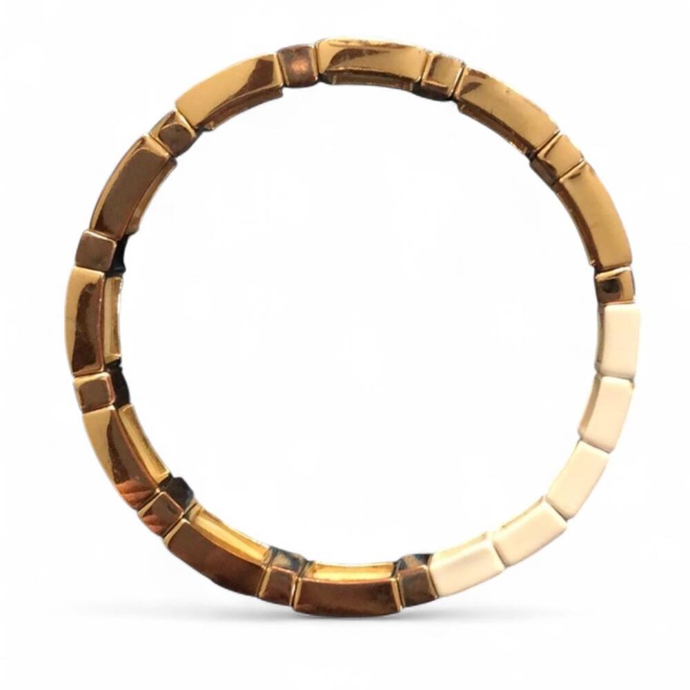 Roxanne Assoulin Gold Black Red LOVE Letters Heart Bracelet Kidcore Glamour - Picture 4 of 4